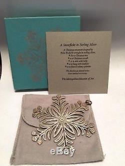 8 Sterling Silver MMA Christmas Snowflake Ornament 71 72 73 74 75 76 77 79 Boxed