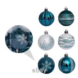 90 pcs Home Decor Silver Christmas Tree Baubles Tree Spheres Christmas Ornament