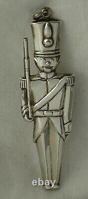 91 American Heritage Sterling Christmas Ornament Toy Soldier Gorham New England