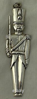 91 American Heritage Sterling Christmas Ornament Toy Soldier Gorham New England