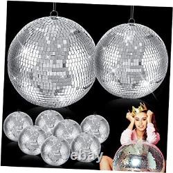 9 Pcs 16 Inch Large Disco Balls Mirror Balls Ornaments, 16, 12, 4 Hanging