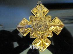 9 Reed&Barton Sterling Silver Christmas Cross & Heart Ornaments Pendants 1971-79