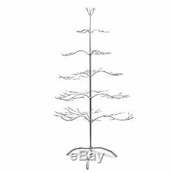 ADORABLE Decorations Metal Christmas Ornament Display Holder Tree Stand Silver