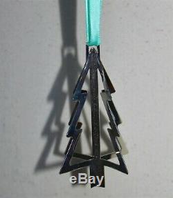 AUTHENTIC STERLING SILVER TIFFANY & CO. OPEN CHRISTMAS TREE ORNAMENT With BLUE BOX