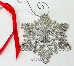 AUTHENTIC TIFFANY & CO STERLING SILVER 2000 Snowflake LARGE ORNAMENT CHRISTMAS +