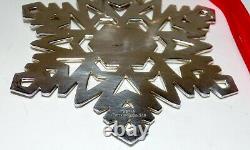 AUTHENTIC TIFFANY & CO STERLING SILVER 2000 Snowflake LARGE ORNAMENT CHRISTMAS +