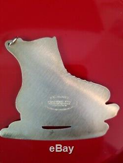 American Heritage New England Sterling 1997 Ice Skates Christmas Ornament