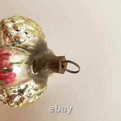 Antique Glass Victorian Christmas Ornament Basket 1890s