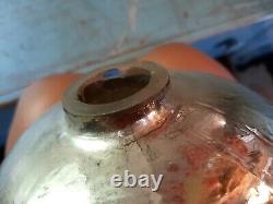 Antique RARE German Kugel BIG 12 Silver Mercury Glass Acorn Christmas Ornament