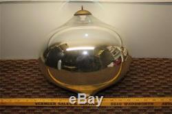 Antique Very Large Kugel Silver Mercury Glass Christmas Ornament