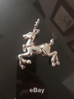 Authentic Vintage 1994 Tiffany & Co Sterling Silver Reindeer Christmas Ornament