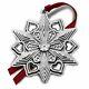 BNIB 2015 GORHAM Sterling Silver Christmas Snowflake Ornament Pendant Medallion