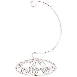 Bard's Ornate Silver Ornament Stand, Small, 6 H x 4 W x 4 D, Pack of 12