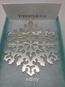 Beautiful Tiffany & Co Sterling Silver Snowflake Christmas Ornament- Gift Ready