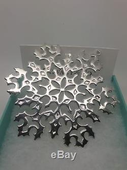 Beautiful Tiffany & Co Sterling Silver Snowflake Christmas Ornament- Gift Ready