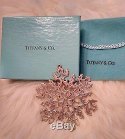 Beautiful Tiffany & Co Sterling Silver Snowflake Christmas Ornament Rare
