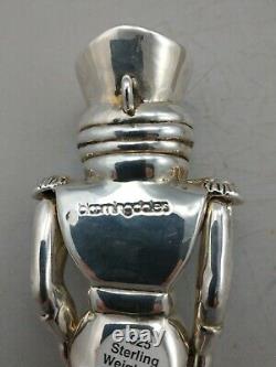 Bloomingdale's Nutcracker Sterling Silver Christmas Ornament, New, Rare, Mint