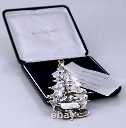 Buccellati 1989 Christmas Tree Sterling Silver Christmas Ornament