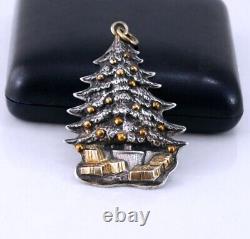 Buccellati 1989 Christmas Tree Sterling Silver Christmas Ornament