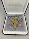 Buccellati 1995 Snowflake Sterling Silver Christmas Ornament, Unused, Mint withbox