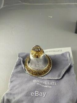 Buccellati 1996 Christmas Bell Sterling Silver Christmas Ornament, New, Unused