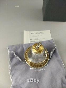 Buccellati 1996 Christmas Bell Sterling Silver Christmas Ornament, New, Unused