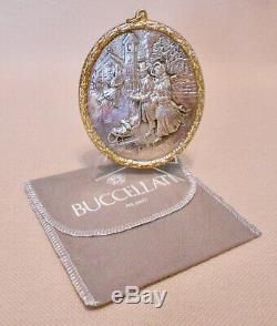 Buccellati 2008 Victorian Skaters Sterling Silver/vermeil #75 Christmas Ornament