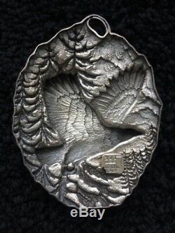 Buccellati Sterling Silver Eagle Endangered Species MIB Christmas Ornament