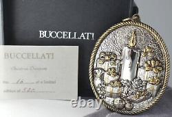 Buccellati Sterling Silver Gold Candles Gifts Christmas Ornament LE
