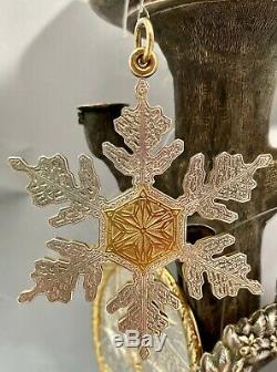 Buccellati Sterling Silver Italian Gold Gilded Christmas Ornaments