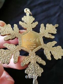 Buccellati sterling Silver Snowflake Christmas Ornament