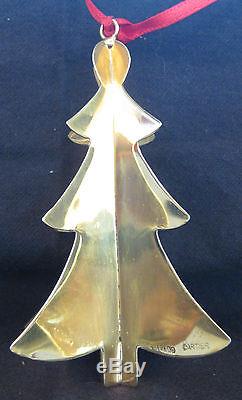 CARTIER Sterling Silver with Gold Wash Christmas Ornament CHRISTMAS TREE