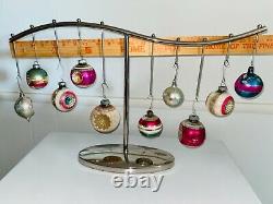 CRATE & BARREL Silver Tone Christmas Ornament Holder Centerpiece