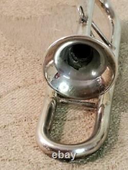 Cartier Sterling Silver Trombone Christmas ornament. 925 1960's