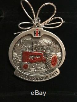 Case IH International Harvester Pewter Christmas FARMALL Ornament YEAR 2004 2018