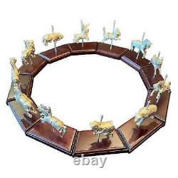 Cazenovia Abroad Sterling Silver Carousel Animals Set, 12 with Bases RARE