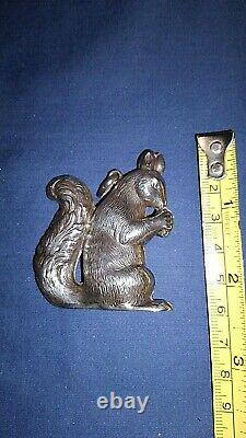 Cazenovia Abroad Sterling Silver Squirrel Puffy Ornament Rare