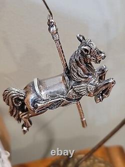 Cazenovia Abroad Sterling Silver Winged Horse Carousel Ornament