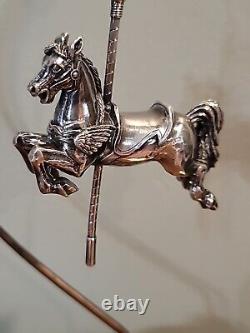 Cazenovia Abroad Sterling Silver Winged Horse Carousel Ornament