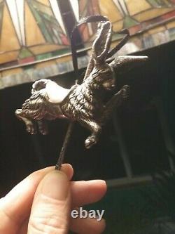 Cazenovia Sterling Silver Christmas Ornament Carousel Rabbit Rare