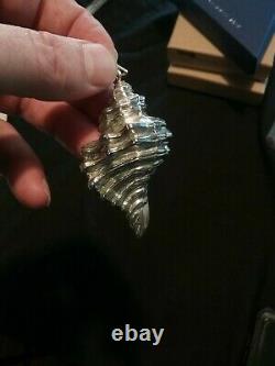 Cazenovia Trush Sterling Silver Christmas Ornament Conch Shell Extremely Rare