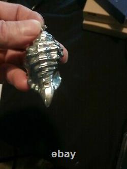 Cazenovia Trush Sterling Silver Christmas Ornament Conch Shell Extremely Rare