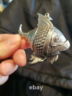 Cazenovia Trush sterling Silver Christmas Ornament Fish Extremely rare