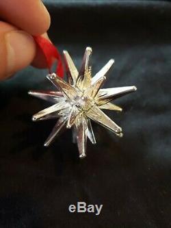 Cazenovia sterling Silver Christmas Ornament Moravian Star Super Rare