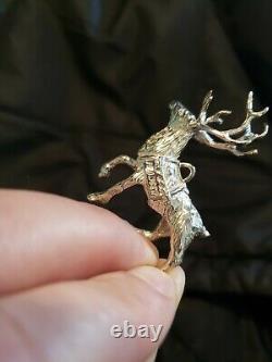Cazenovia sterling Silver Christmas Ornament Reindeer Prancer
