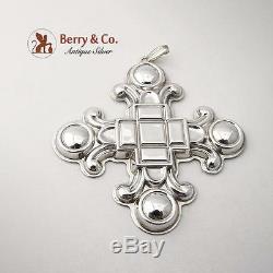 Christmas Cross Ornament Sterling Silver Reed and Barton 2002