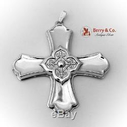 Christmas Cross Ornament Sterling Silver Reed and Barton 2004
