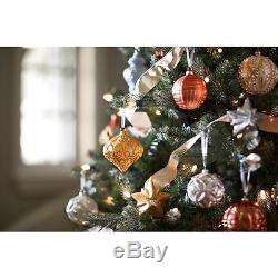 Christmas Ornament Set Holiday Shimmer Glass Decor (50-count)