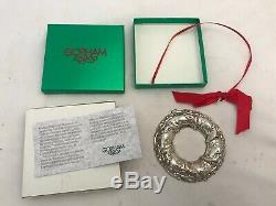 Christmas Ornament Sterling Silver GORHAM 1990 Elizabethan Cupid New In Box