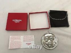 Christmas Ornament Sterling Silver GORHAM 1991 BAROQUE ANGELS New In Box